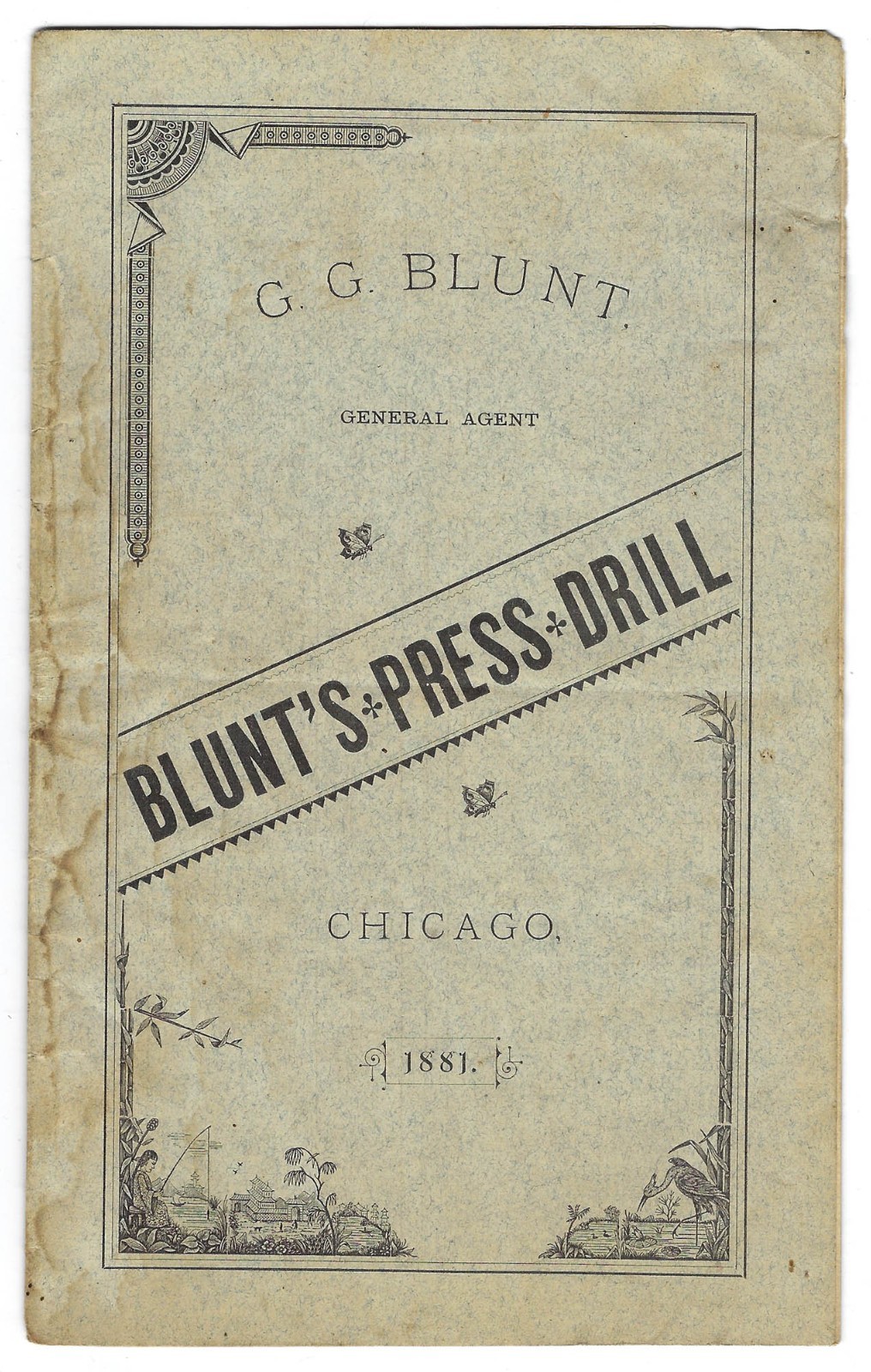 Blunt&rsquo;s Press Drill Seed Planting 1881 Rare Victorian Agriculture Catalog