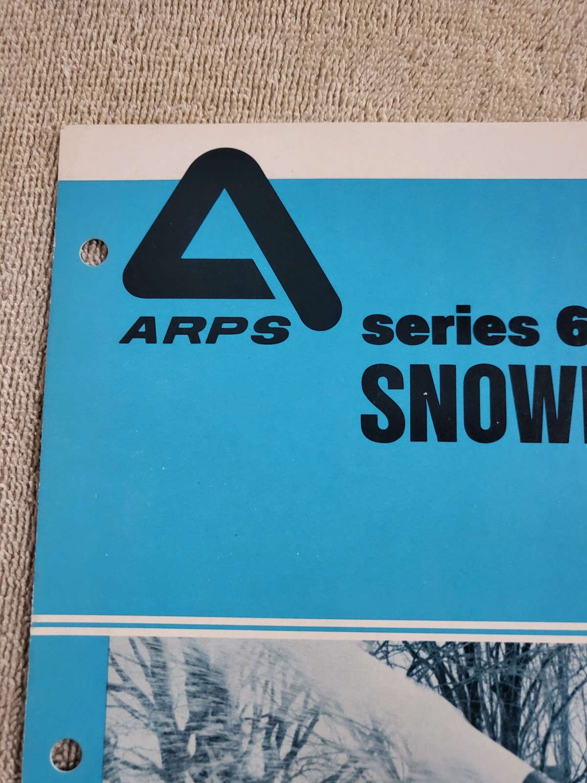Original ARPS Series 60 70 80 Snowblowers Sales BROCHURE Tractor Rear Mount PTO