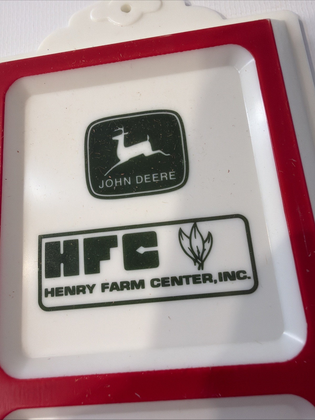Vintage NOS Morco Scenic Wall Thermometer HFC JOHN DEERE HENRY FARM CENTER, INC