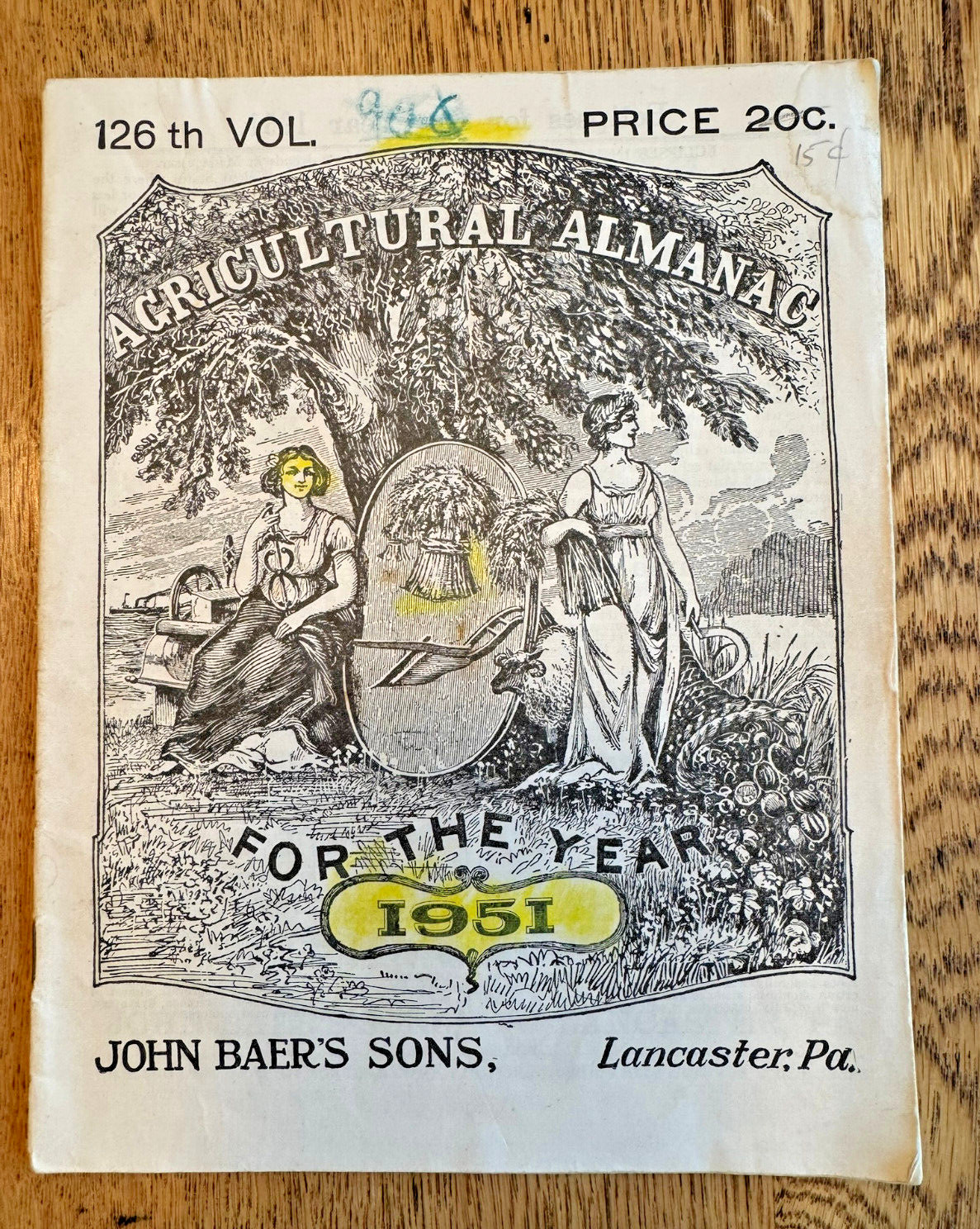 Lot of 19 John Baer&rsquo;s Sons Agricultural Almanacs, Lancaster PA 1949-1976 Plus+