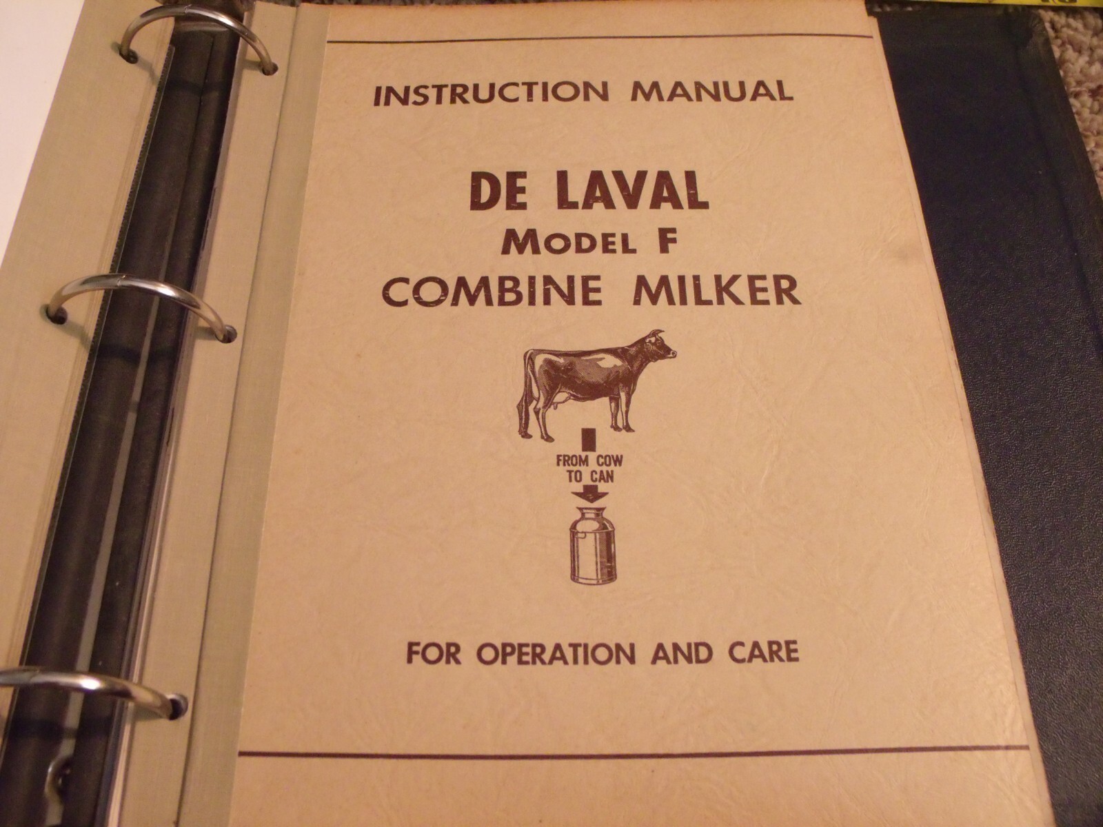DELAVAL DEALER BINDER ADVERTISEMENT & SEVERAL MANUALS SEPARATORS MILKERS COOLERS