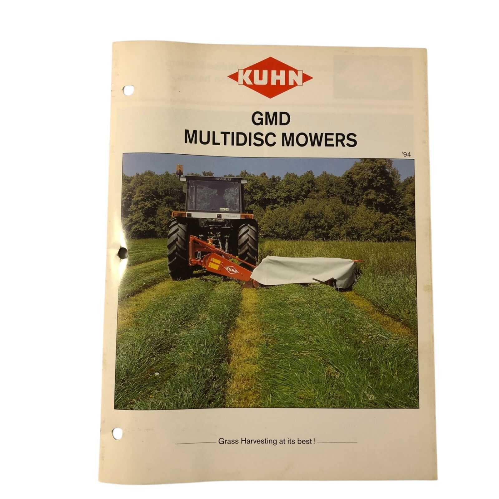 Kuhn GMD Multidisc Mowers Dealer Sales Advertising Brochure