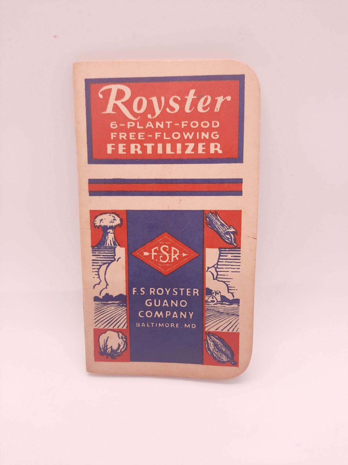 1950 Vintage Advertising Royster Guano Co Fertilizer Calendar Memo Book