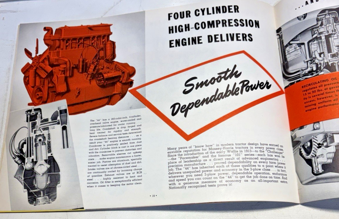 Vintage 1940s- Massey-Harris – Better Built Tractors Brochure
