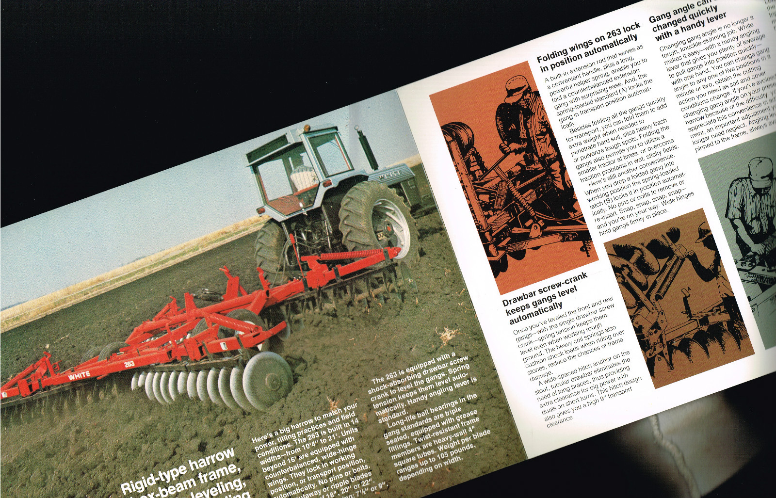 WHITE Agricultural 263 Rigid Disk Harrow Brochure / Catalog / Ad