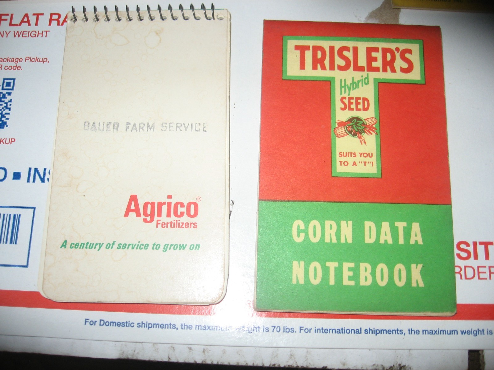 OLD FARM MEMO BOOKS FROM 1960&rsquo;s {5} ASGROW, TRISLER&rsquo;S, AND VAN HORN