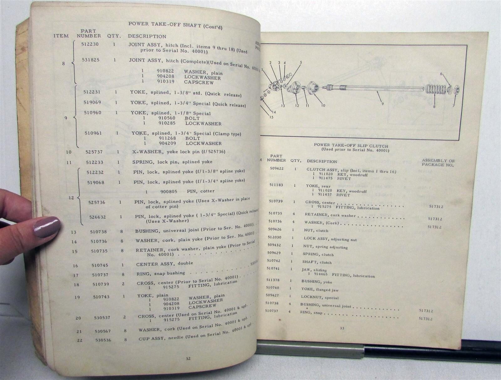 1959 Allis Chalmers Forage Harvester Specs Construction Dealer Parts Catalog