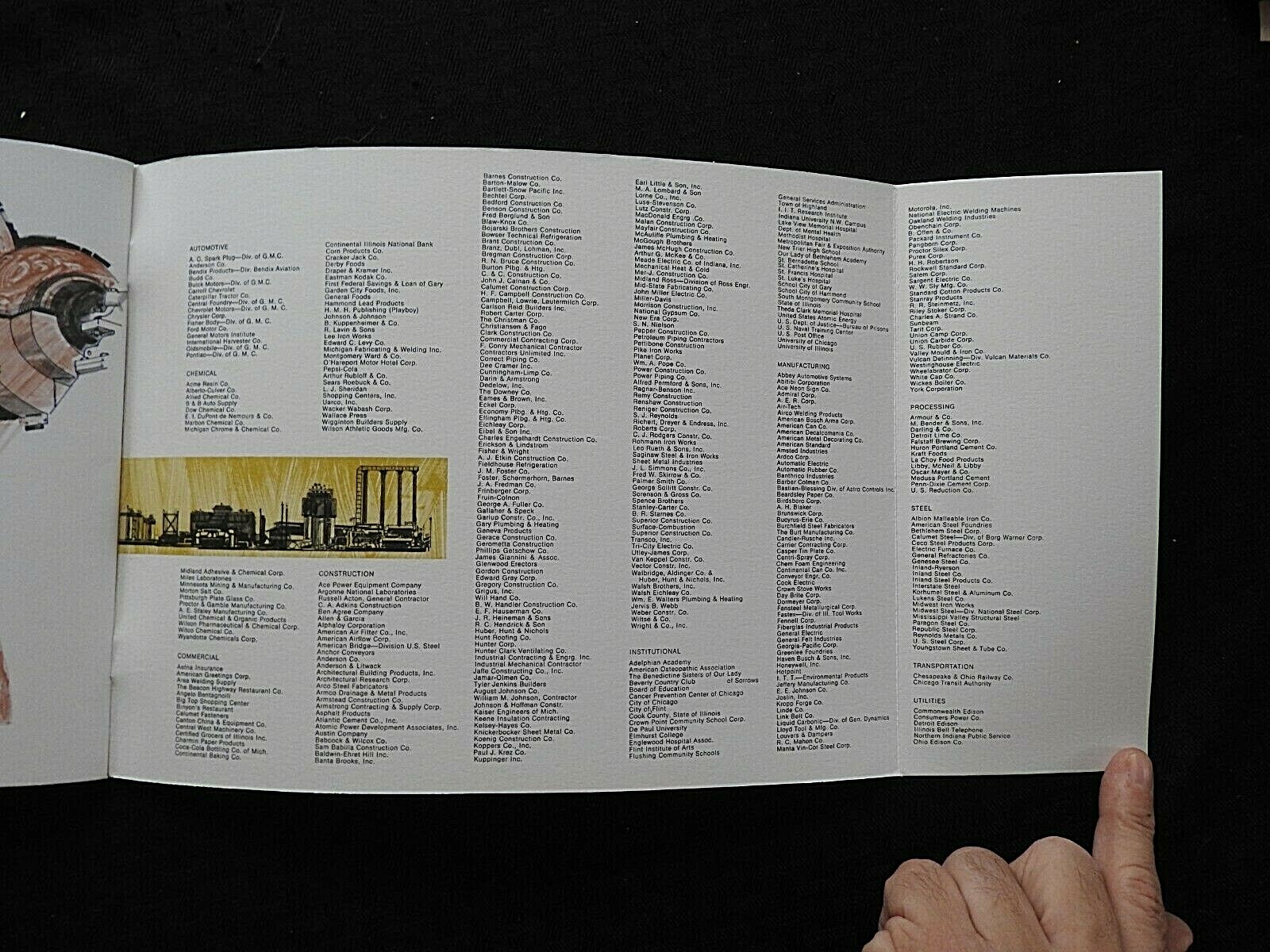 c1970 ZTG HANS J. ZACH TERRE HAUTE GROUP SHEET METAL FABRICATION BROCHURE MINTY