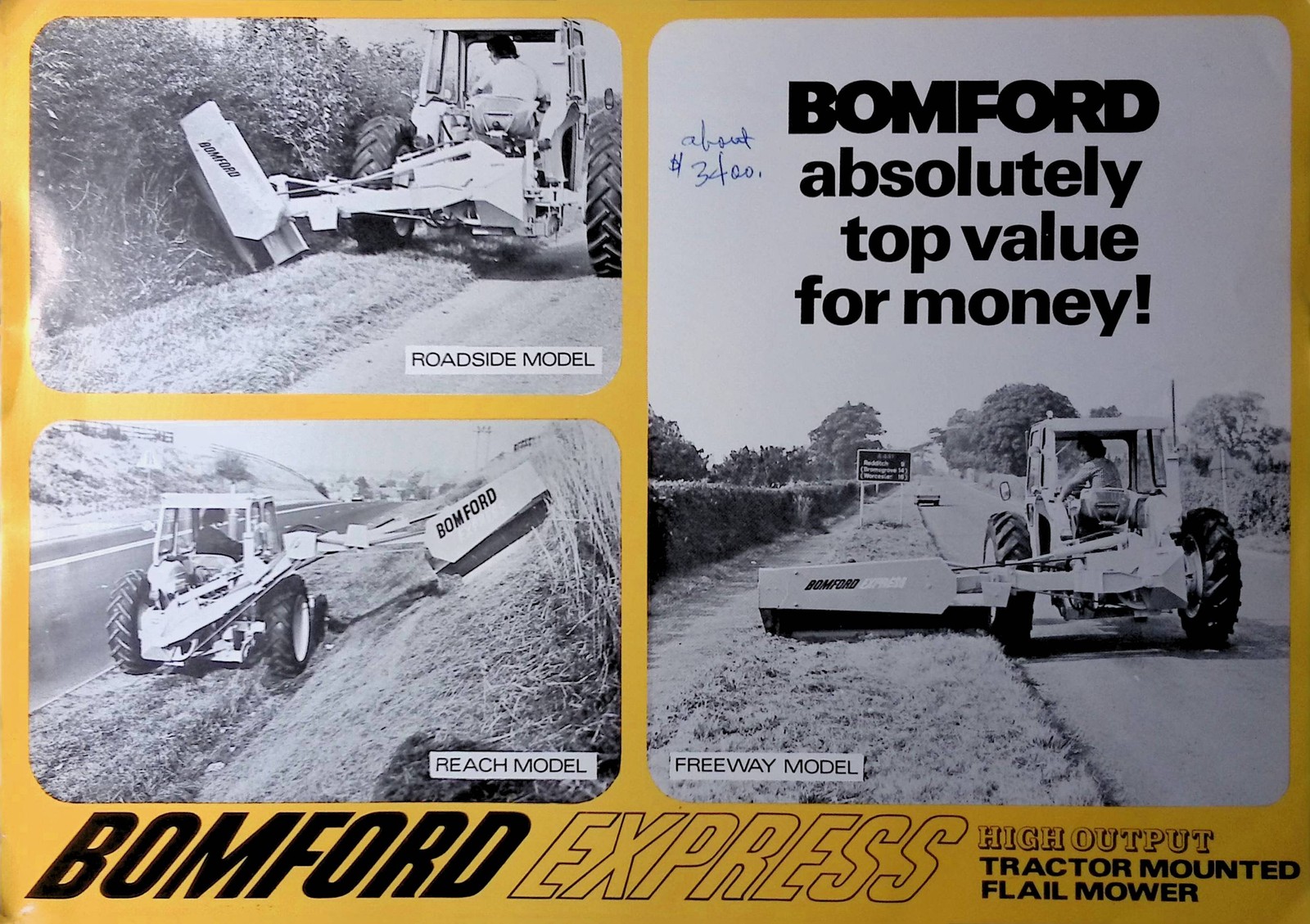 Vintage Farm Machinery Sales Brochure Bomford Farm Equipment Sales Brochure