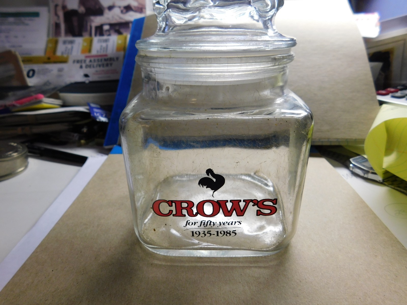 CROWS High-breed Seeds 50th Anniversary candy jar