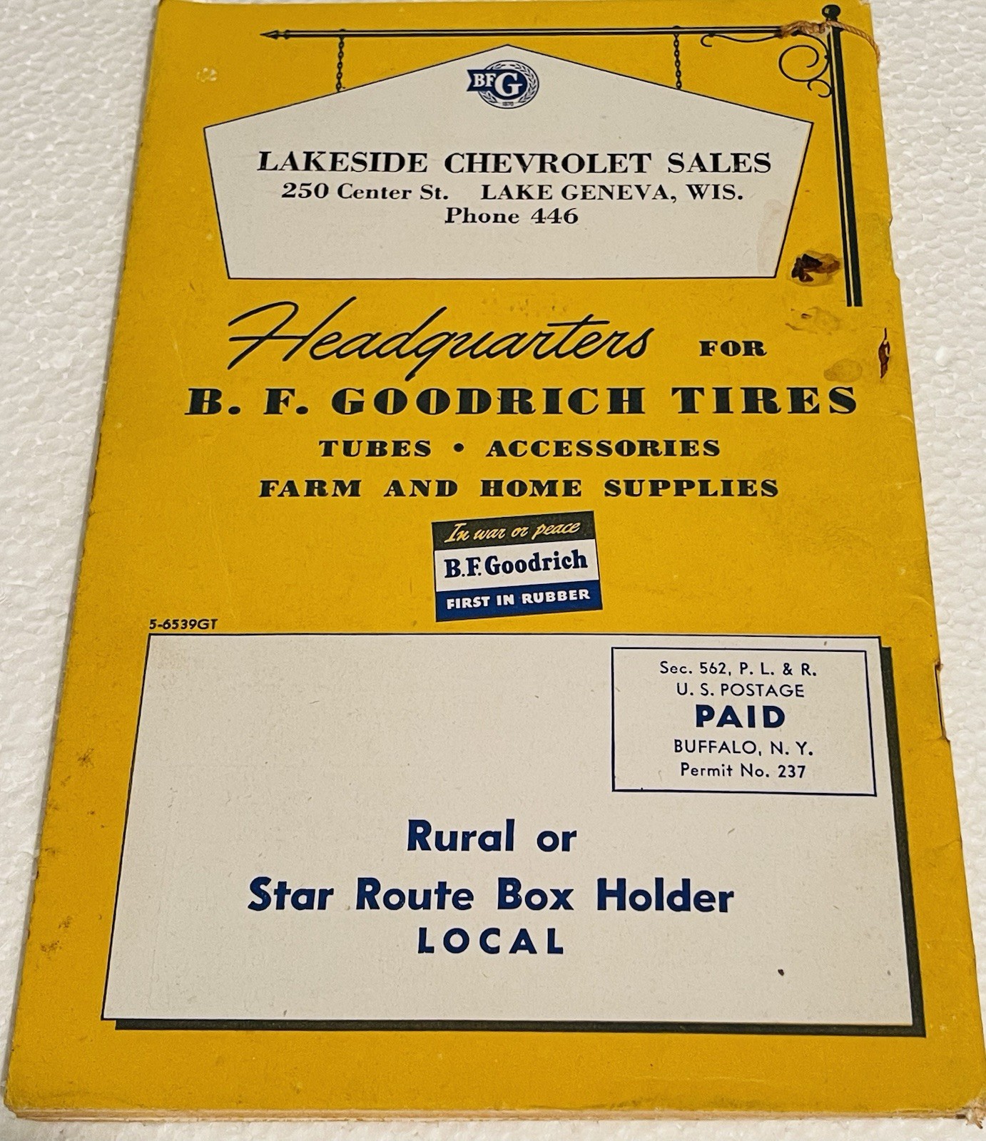 1945 B F Goodrich Farmer’s Handbook And Almanac Booklet