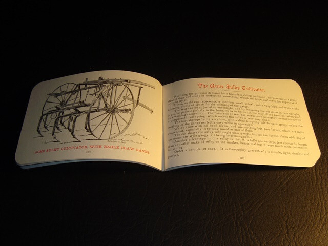 Circa 1895 Hartman Farm Machinery Manufacturing Catalog, Vincennes, Indiana