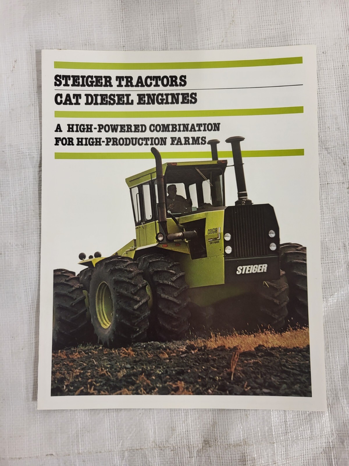 Original Steiger Cat Diesel Tractor Brochure