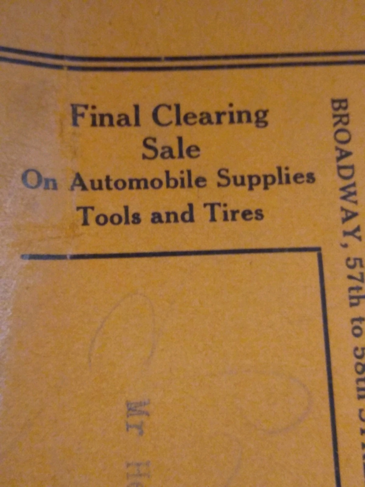 1912? Crescent Tire & Supplies Tires & Tubes Pricing Features Sales Mailer