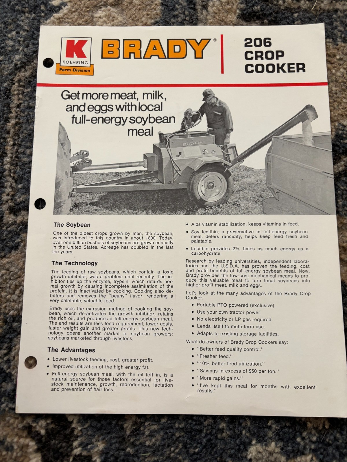 Brady 206 Crop Cooker Brochure AMIL26