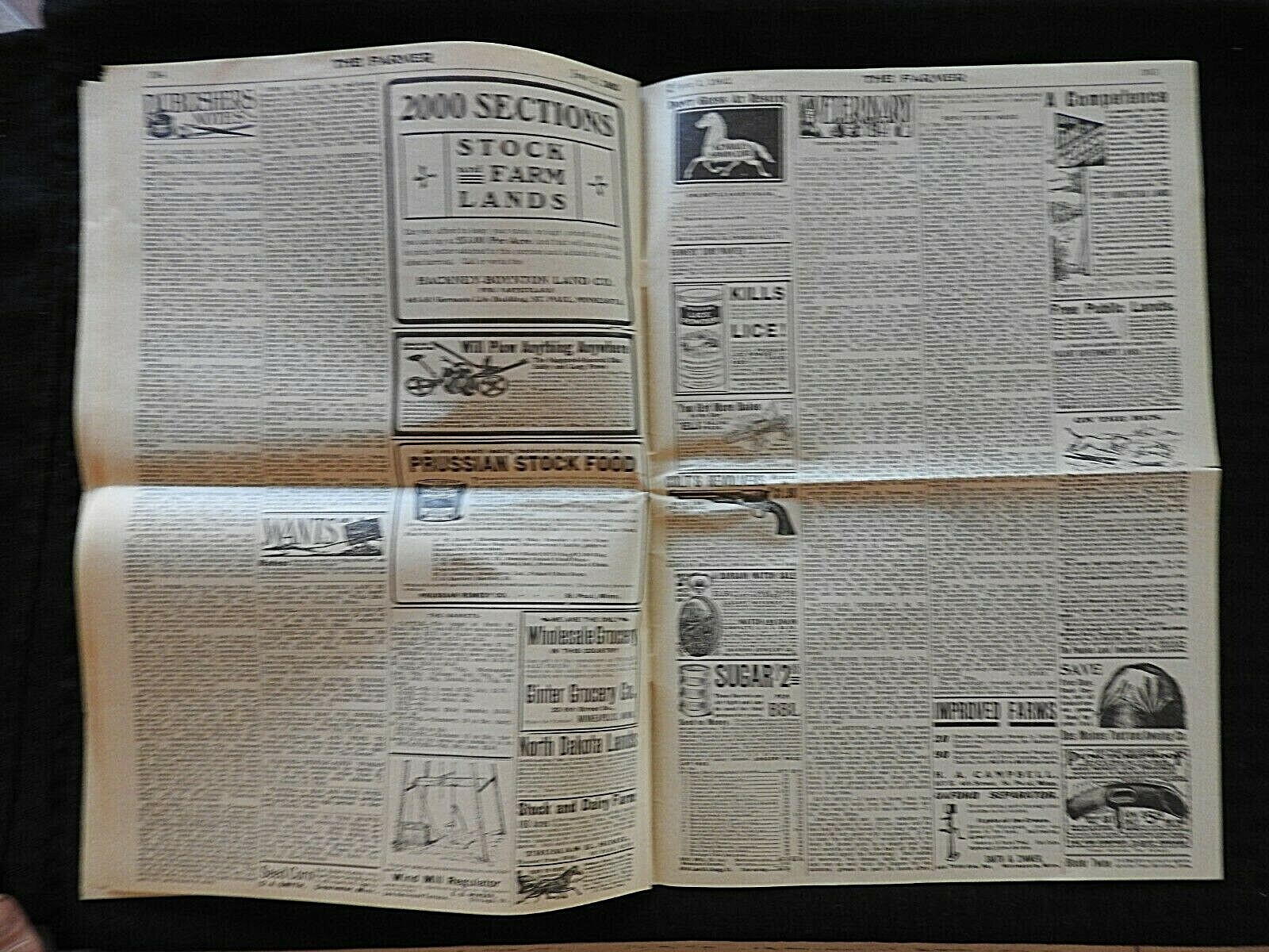1902 « The Farmer » Webb-Shaw Farm Experiment St. Paul MN Agricultural Newspaper