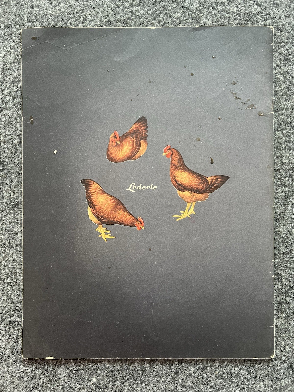 Vintage 1951 Lederle Control of Poultry Diseases Booklet Chicken Farm Ad