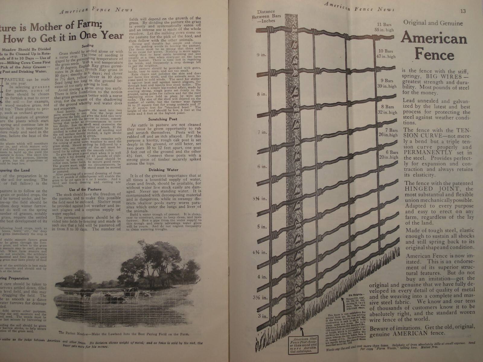 AMERICAN FENCE NEWS JANUARY 1918 MAGAZINE FARM LIVESTOCK