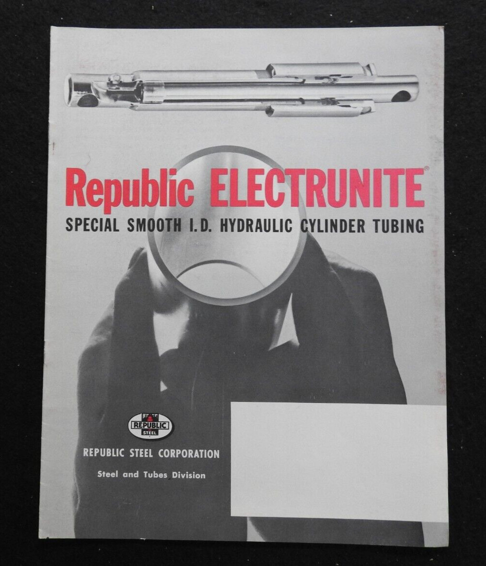 1961-67 Republic Steel Electrunite Steel Tubing Engineering Catalogs Sign Letter
