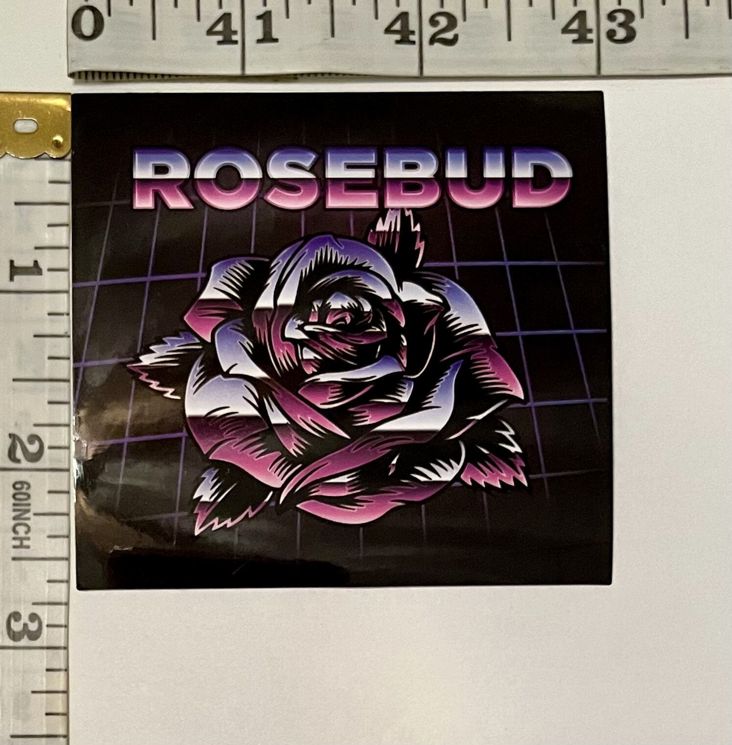 ROSEBUD GROWERS Vinyl Sticker – Oregon, USA Cannabis Industry Advertisement