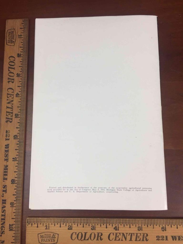 Vintage 1937 MSU Michigan State College Controlling Sucking Insects on Conifers