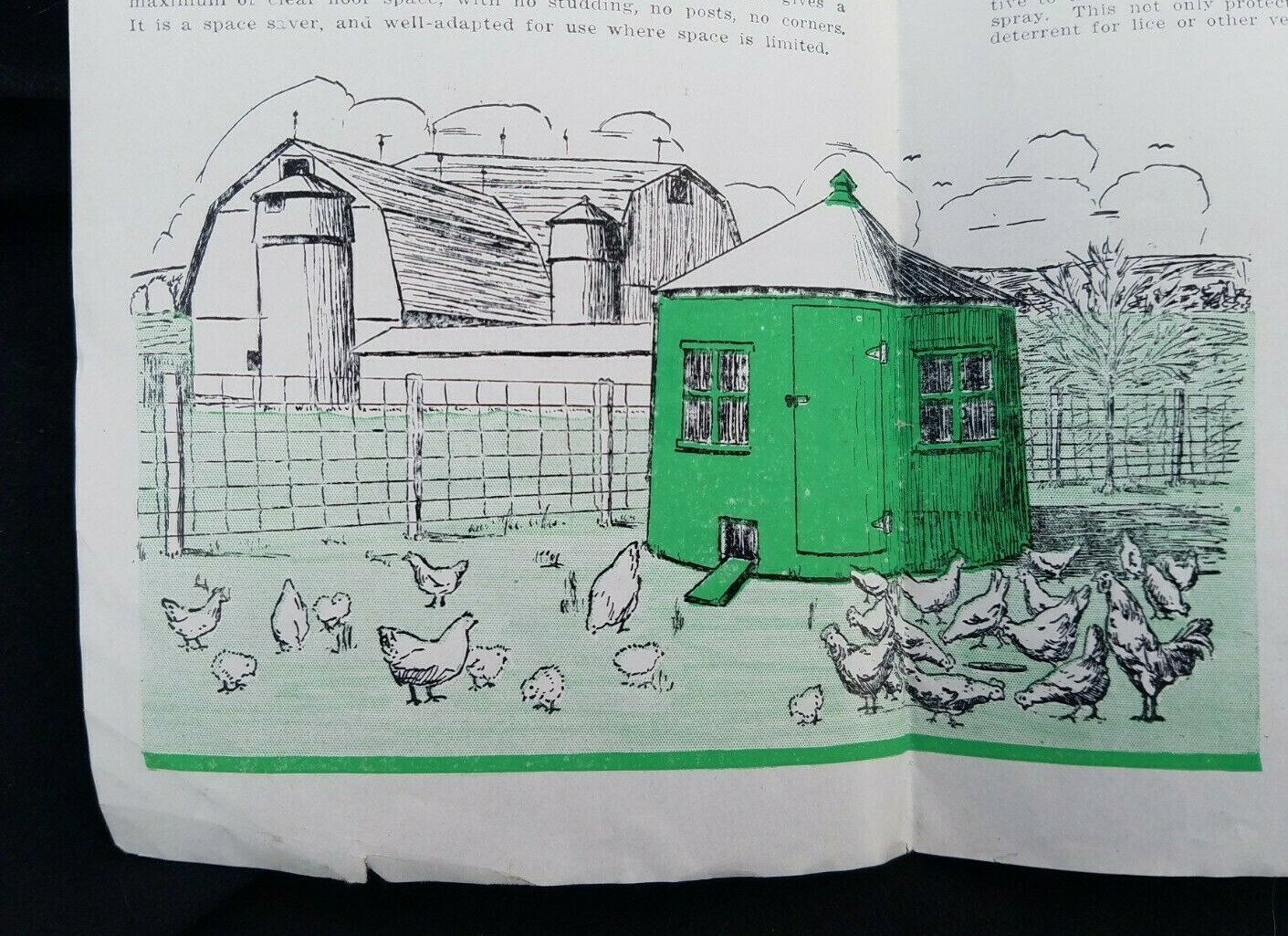 1931 Poultry Brochure Rib-Wood Brooder Houses Tanks Rib-Stone Concrete Le Roy NY
