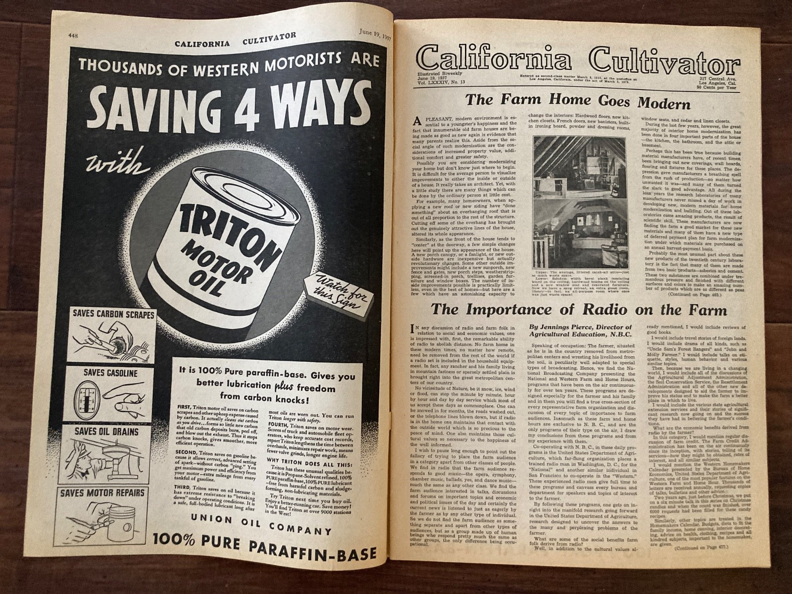 California Cultivator Agricultural Newspaper 1937 Biweekly Lot of 15 VHTF
