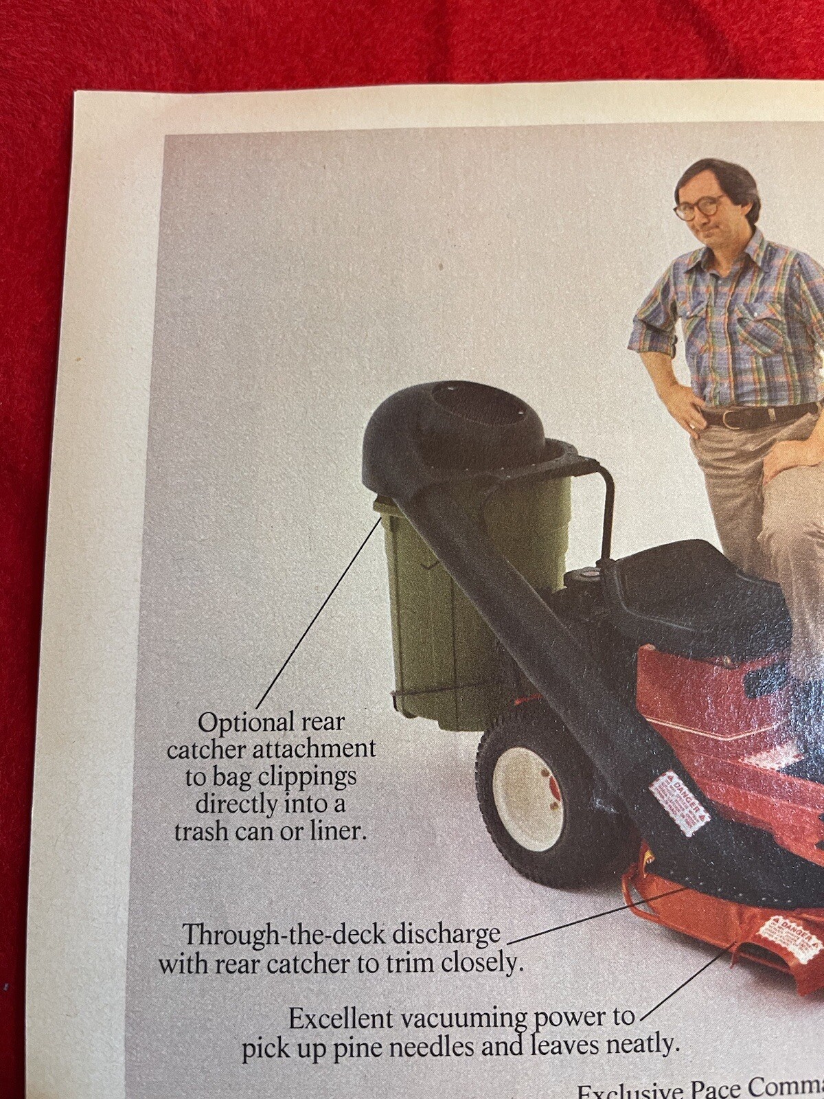 Vintage 1981 Jacobsen RMX Riding Lawn Mower Print Ad