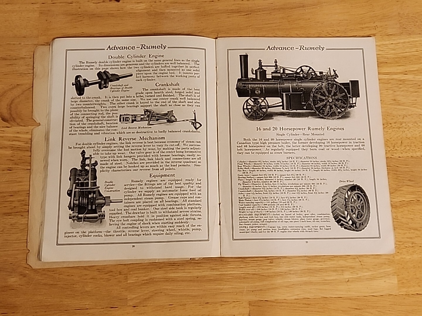Advance Rumely Threshing Machinery Tractor Sales Brochure Oilpull