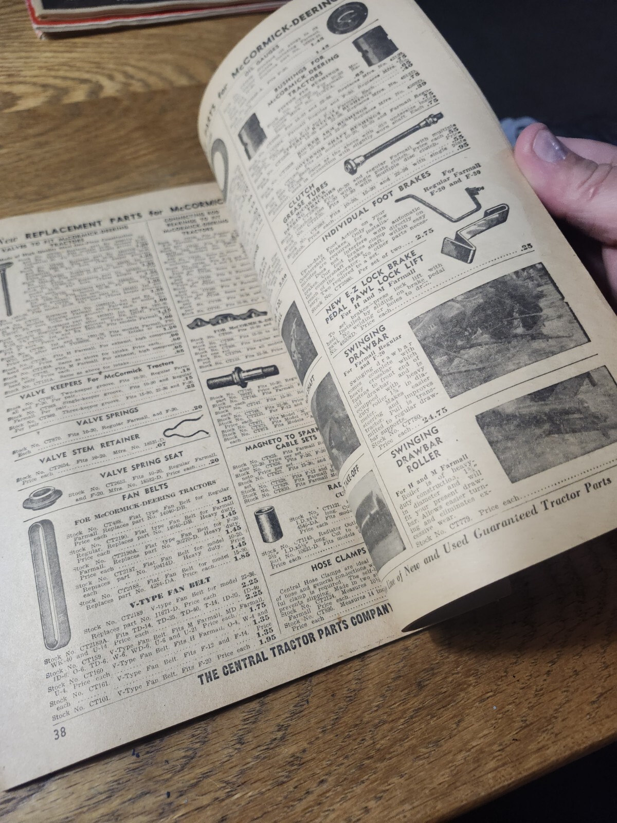 1951 Central Tractor Parts Company dealer catalog Des Moines Iowa IA