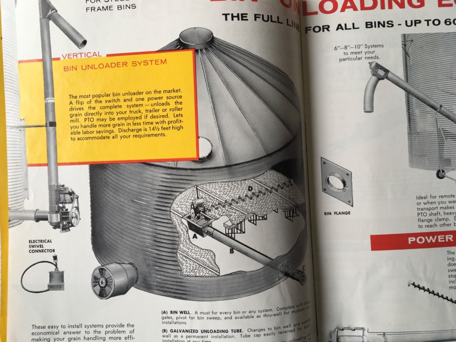 Vtg Hutchinson Royal Farm Equipment Brochure Grain Augers feed-r-system