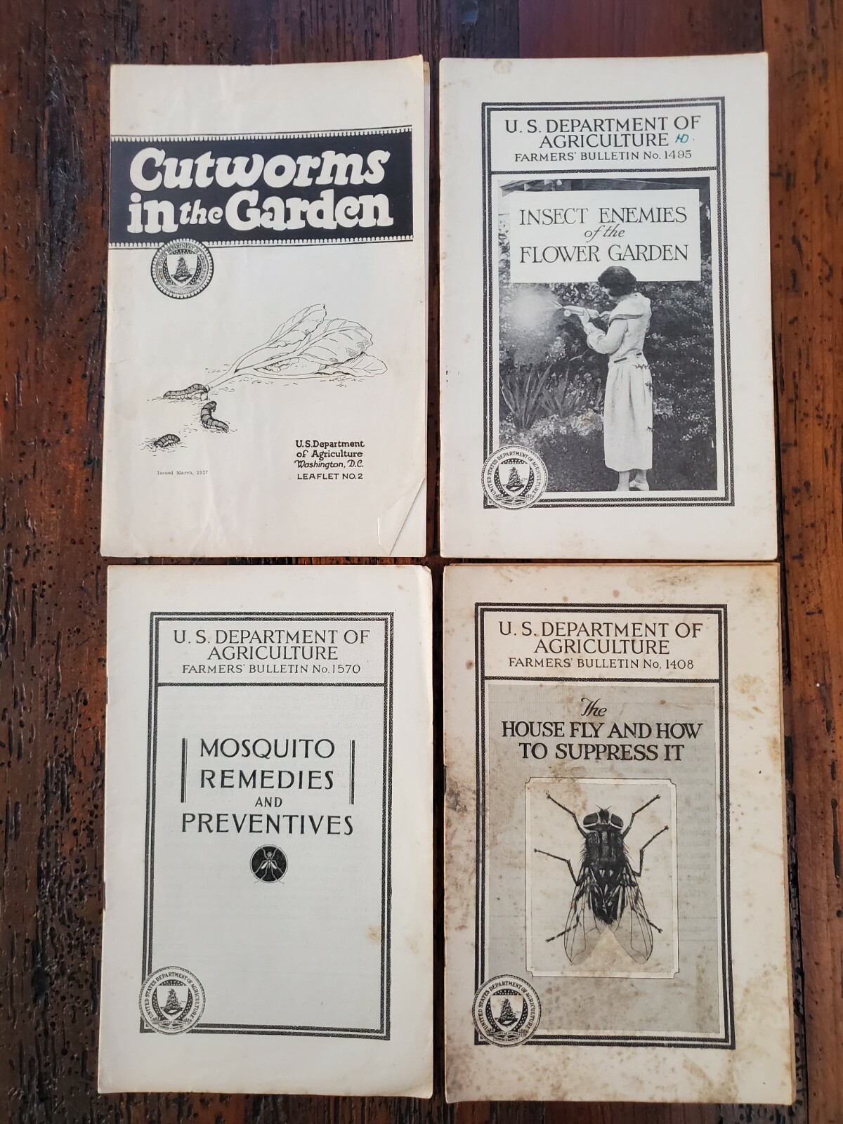 US Vintage Department of Agriculture Farmers Bulletin Lot of 4 Different (DA15)