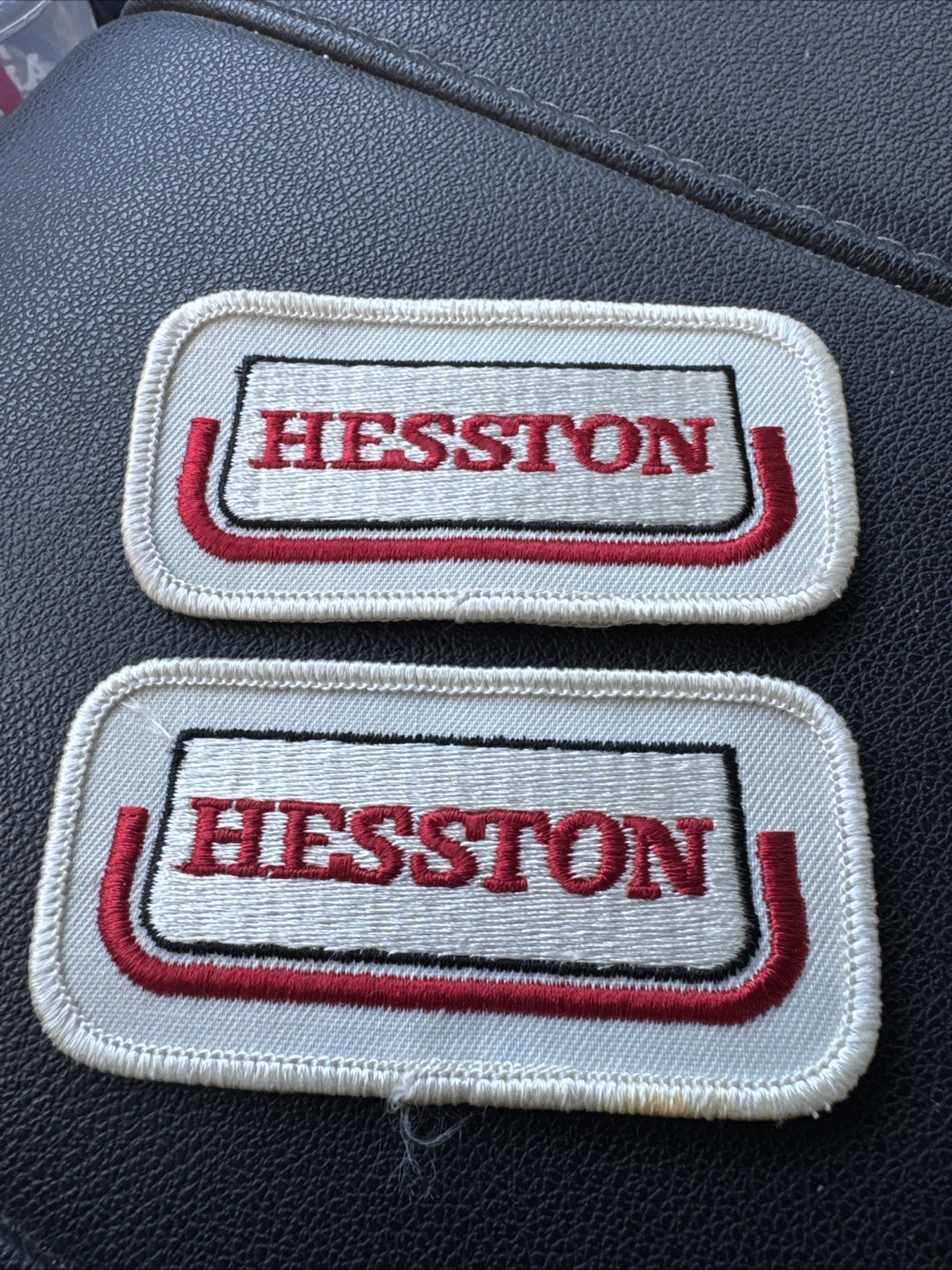 Lot Of 2 Hesston Farm Equipment Parches 2 Inch X 3.5 Inch