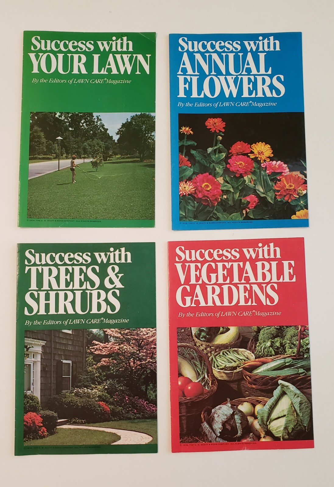 4 Booklets: Success with TREES & SHRUBS, YOUR LAWN, VEGETABLE GARDENS, & ANNUALS