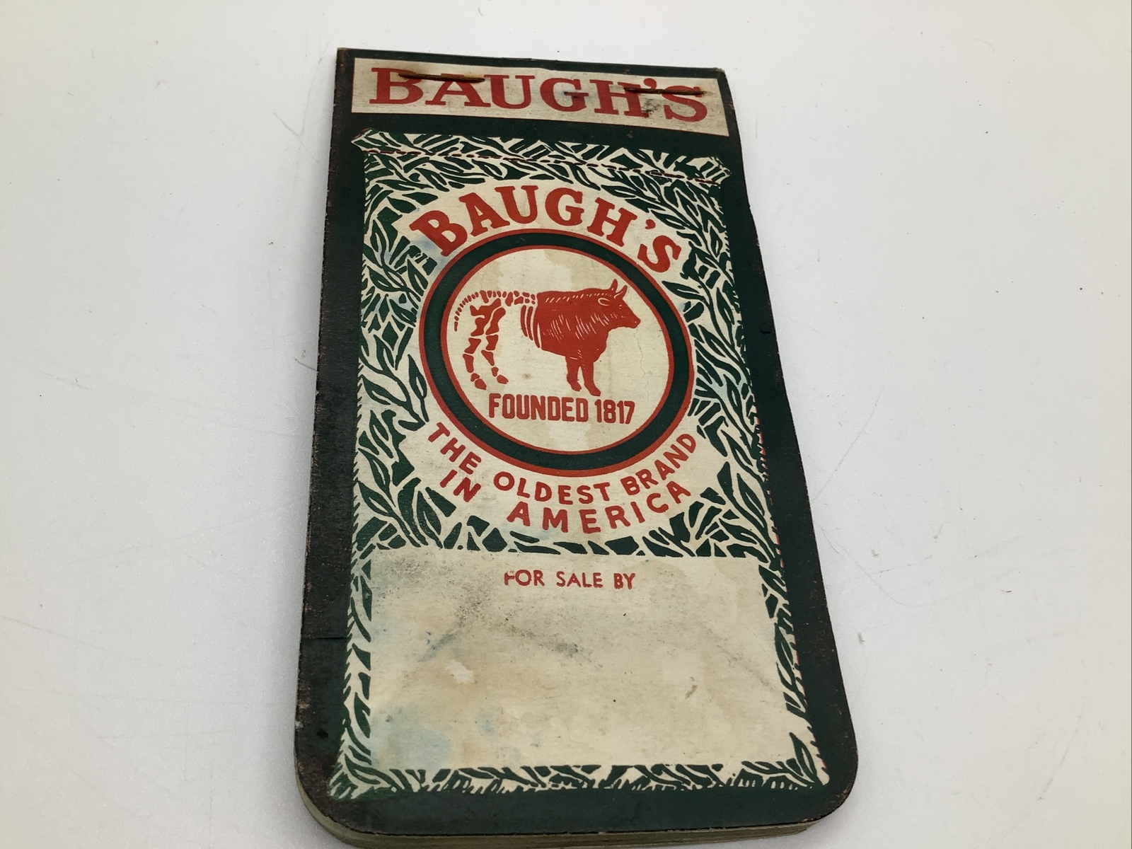 Vintage Baugh’s Premium Plant Food Notepad Tablet Baugh & Sons Co 1956