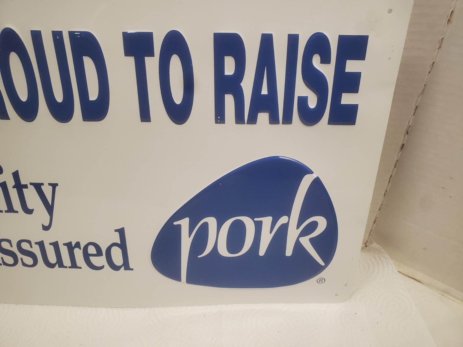 18&Prime; X 12&Prime; Metal Sign I&rsquo;m Proud To Raise Quality Assured Pork Farm Decor
