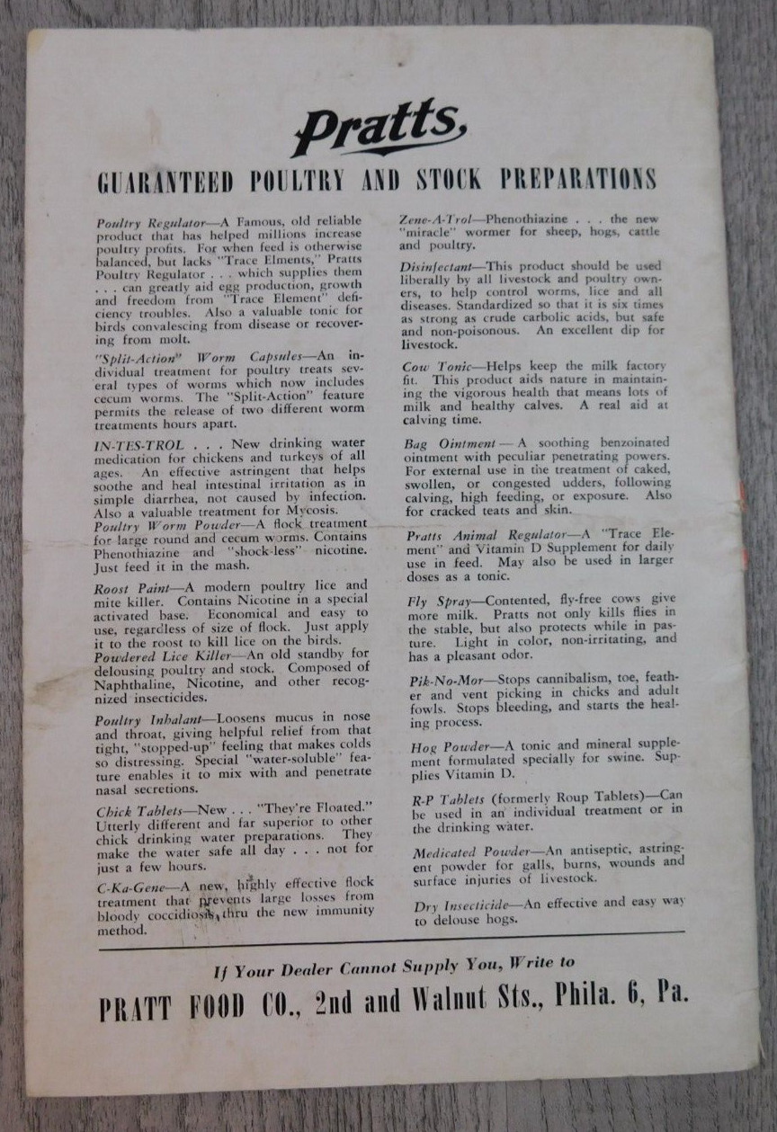 The Poultry Health Guide Vintage Pamphlet Raising Chickens Houses Hoppers Range