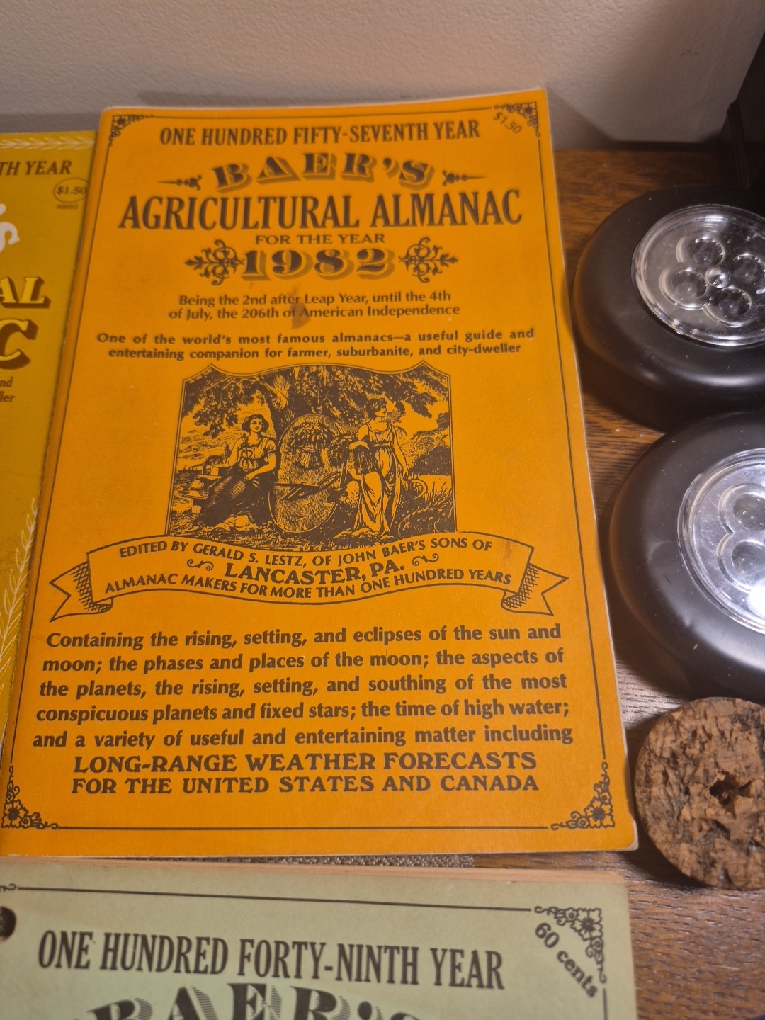 Vtg 8 John Baer&rsquo;s Sons Agricultural Almanac Lancaster PA Farmers Almanac
