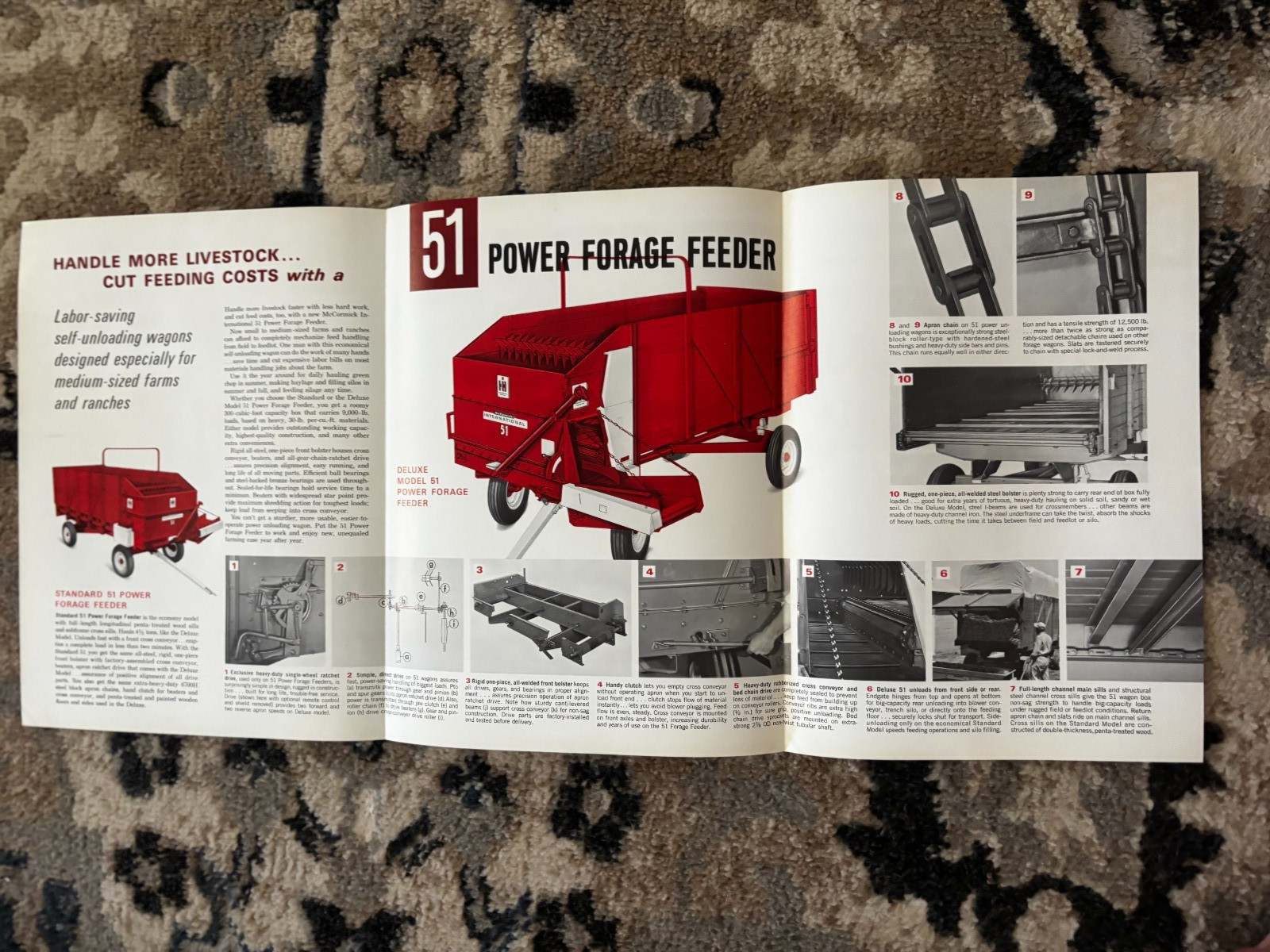 International Harvester 51 Power Forage Wagon Feeder For 1964 Brochure DCPA26
