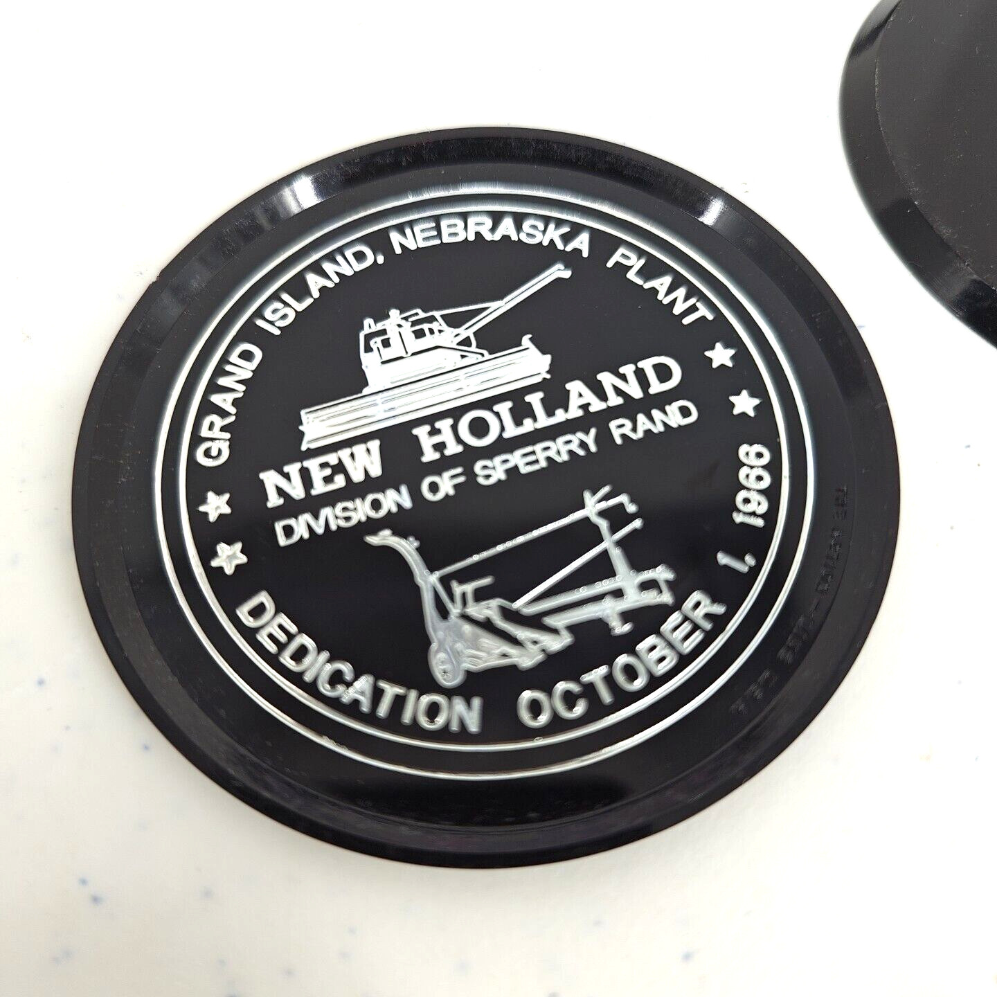 4 Sperry Rand New Holland Grand Island Neb Plant Coasters Oct 1966 Combine