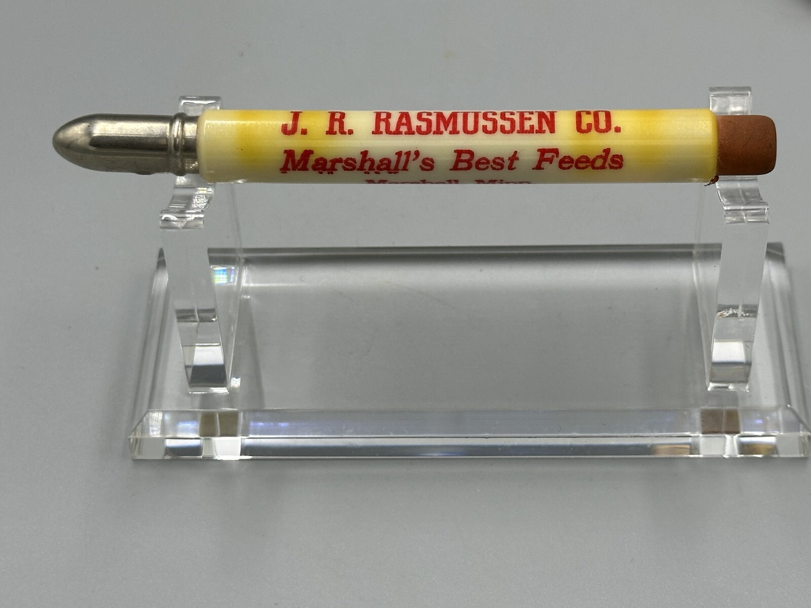 Vintage FARM GRAIN Advertising BULLET PENCIL Minnesota SEAFORTH Madison Wadena