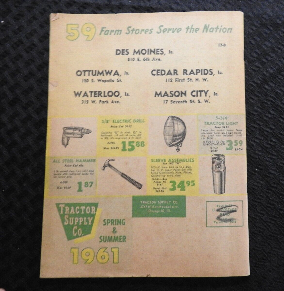 Tractor Supply Company 1961 Parts Catalog Case Ford John Deere MF IH AC Oliver