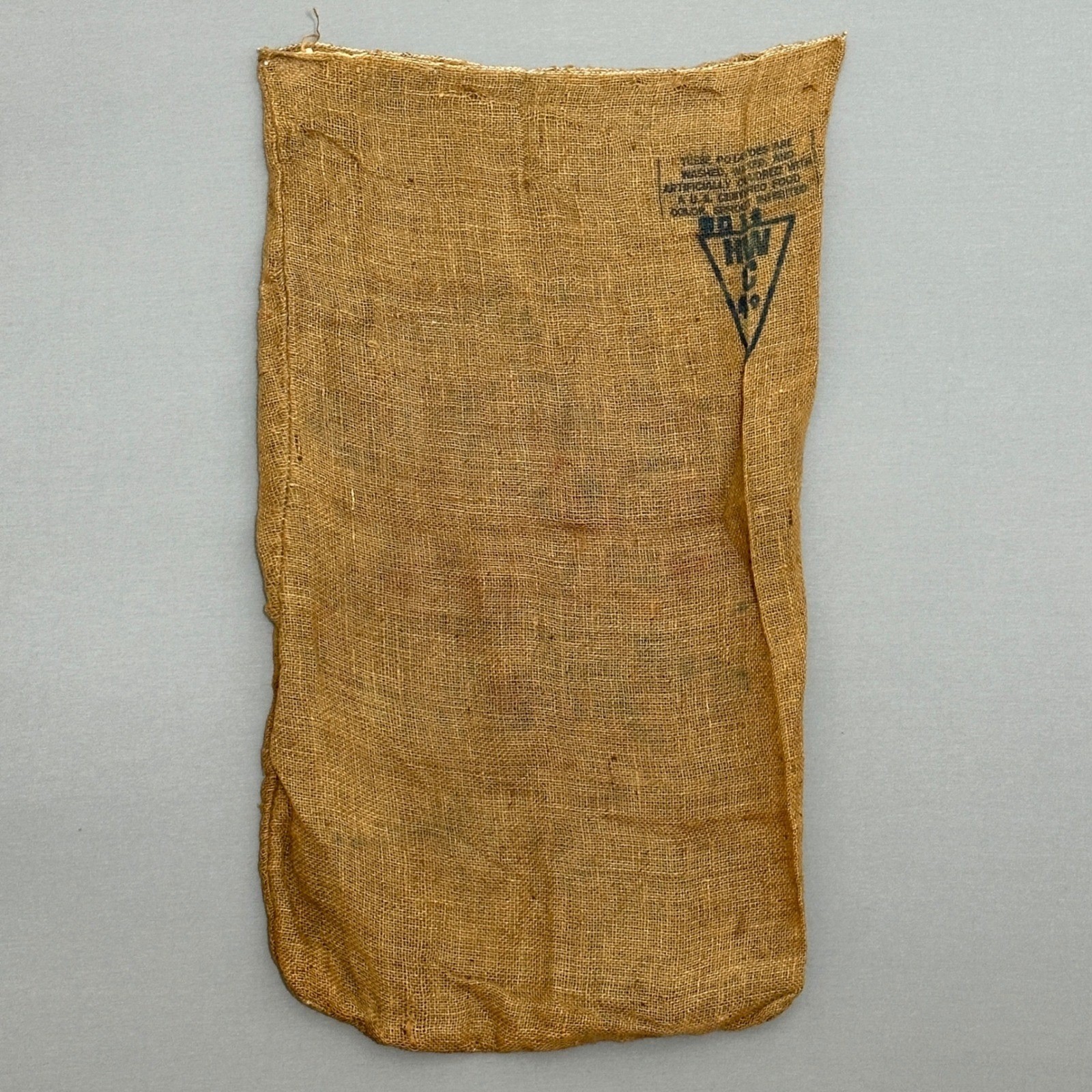 VTG Pennant FFI Potato Burlap Sack Fisher Farms ND 100 LB Farmhouse Rustic Decor