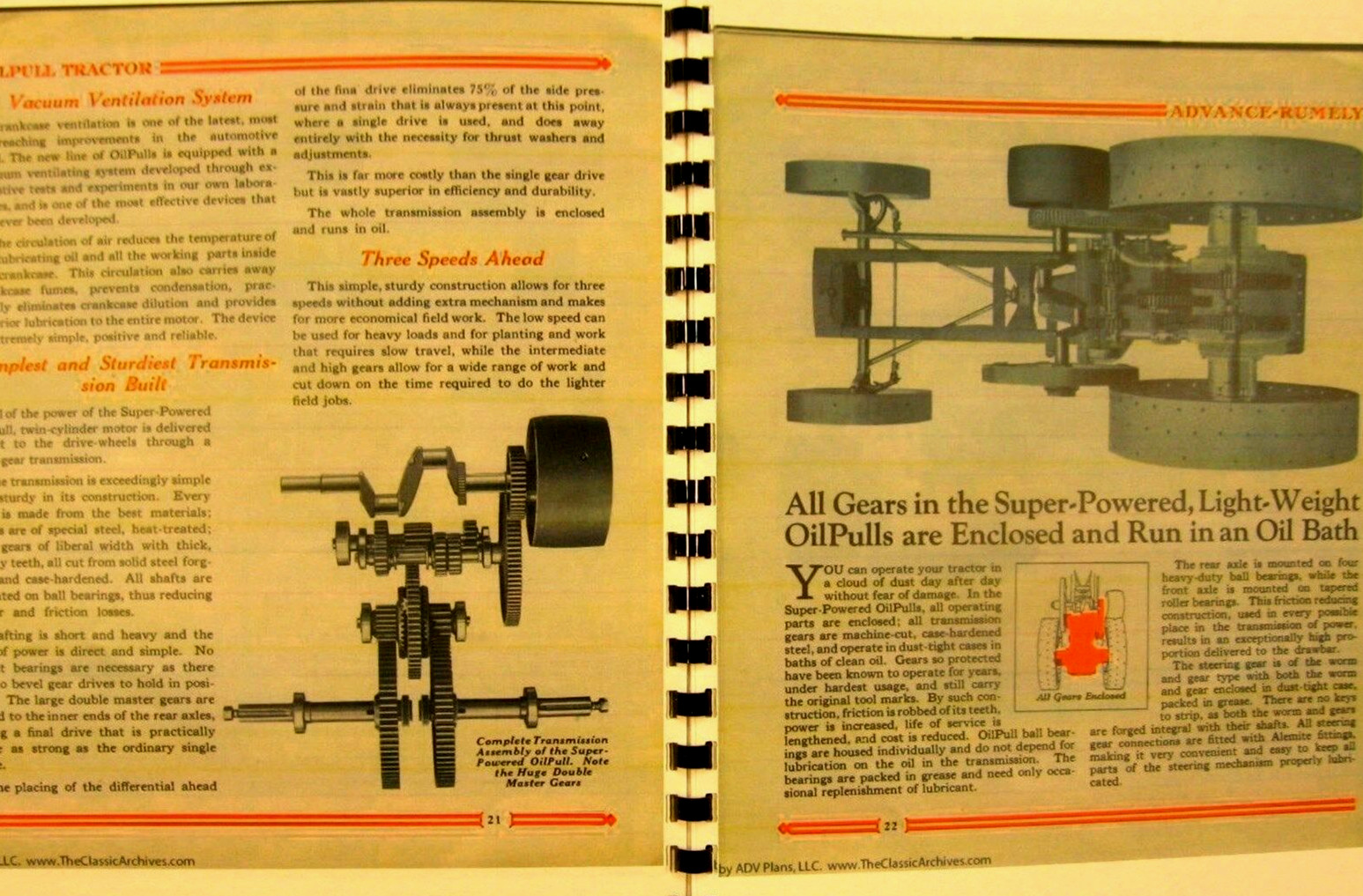 Vintage Rumely Oil Pull Tractor & Equipment Sales Catalogue All Models