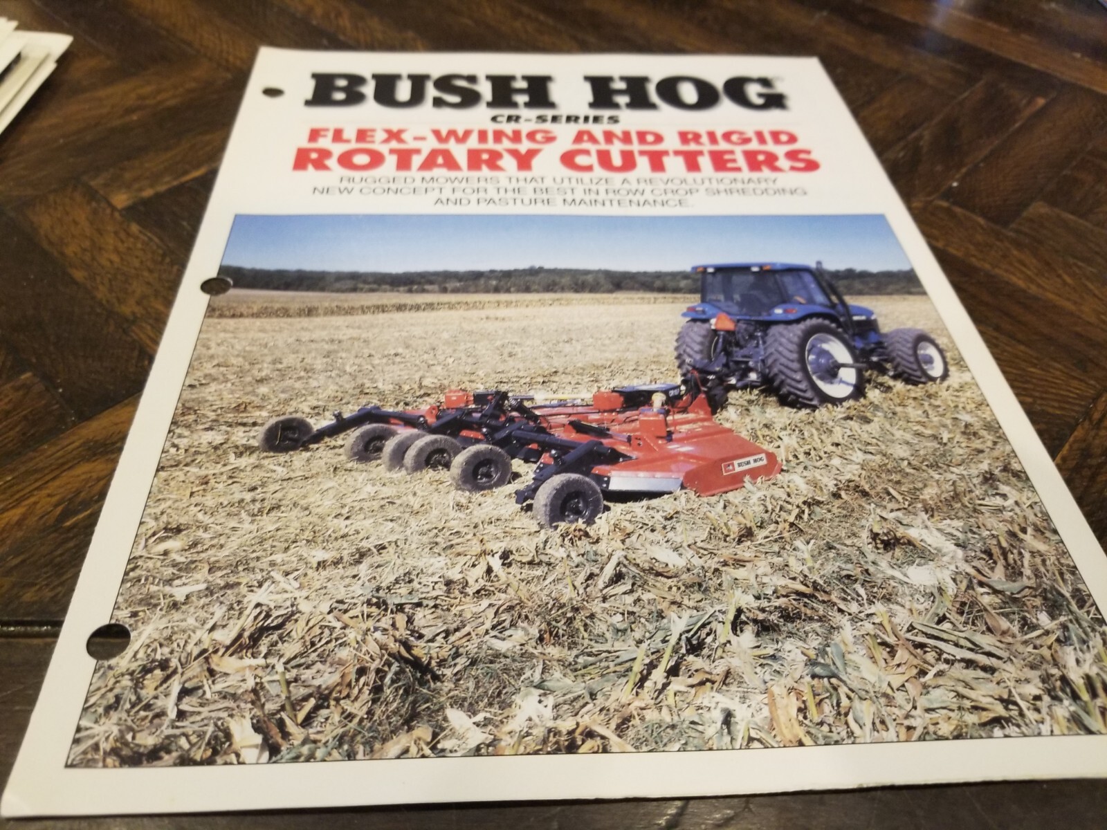 BUSH HOG Sales Brochure 4 Pages Rotary Cutters CR Series CR14R CR15F CR20R