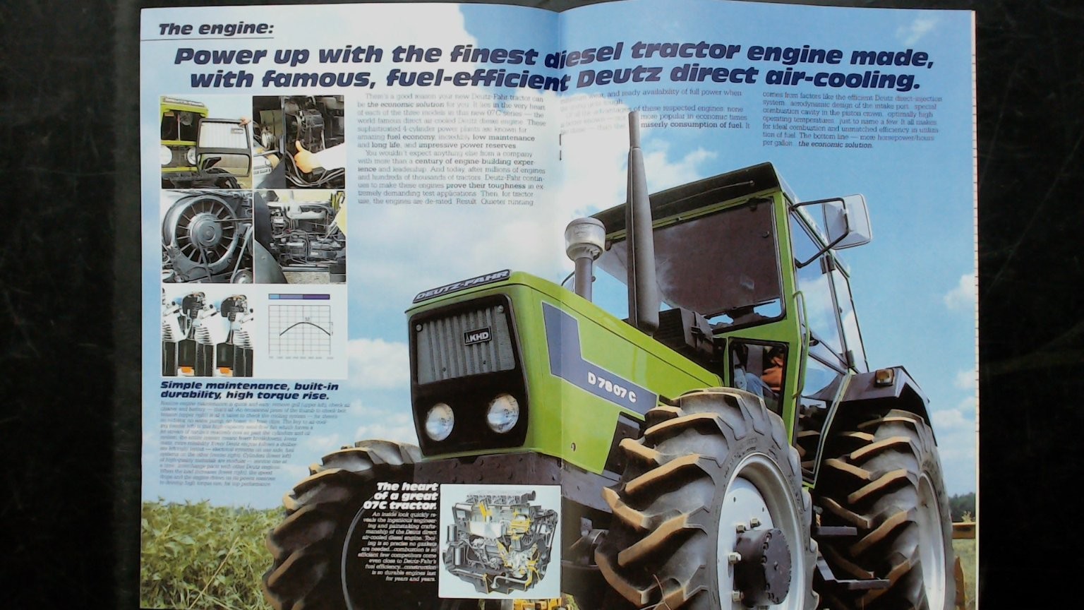 Deutz-Fahr D7007C Agricultural Brochure 70hp Diesel Tractor Vintage