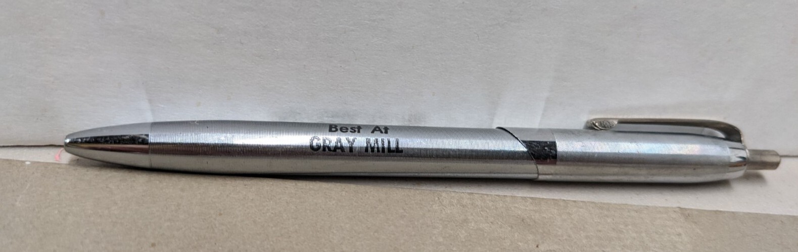 Vintage Our Feeds Are The Best At Gray Mill Gray Iowa IA Ink Pen