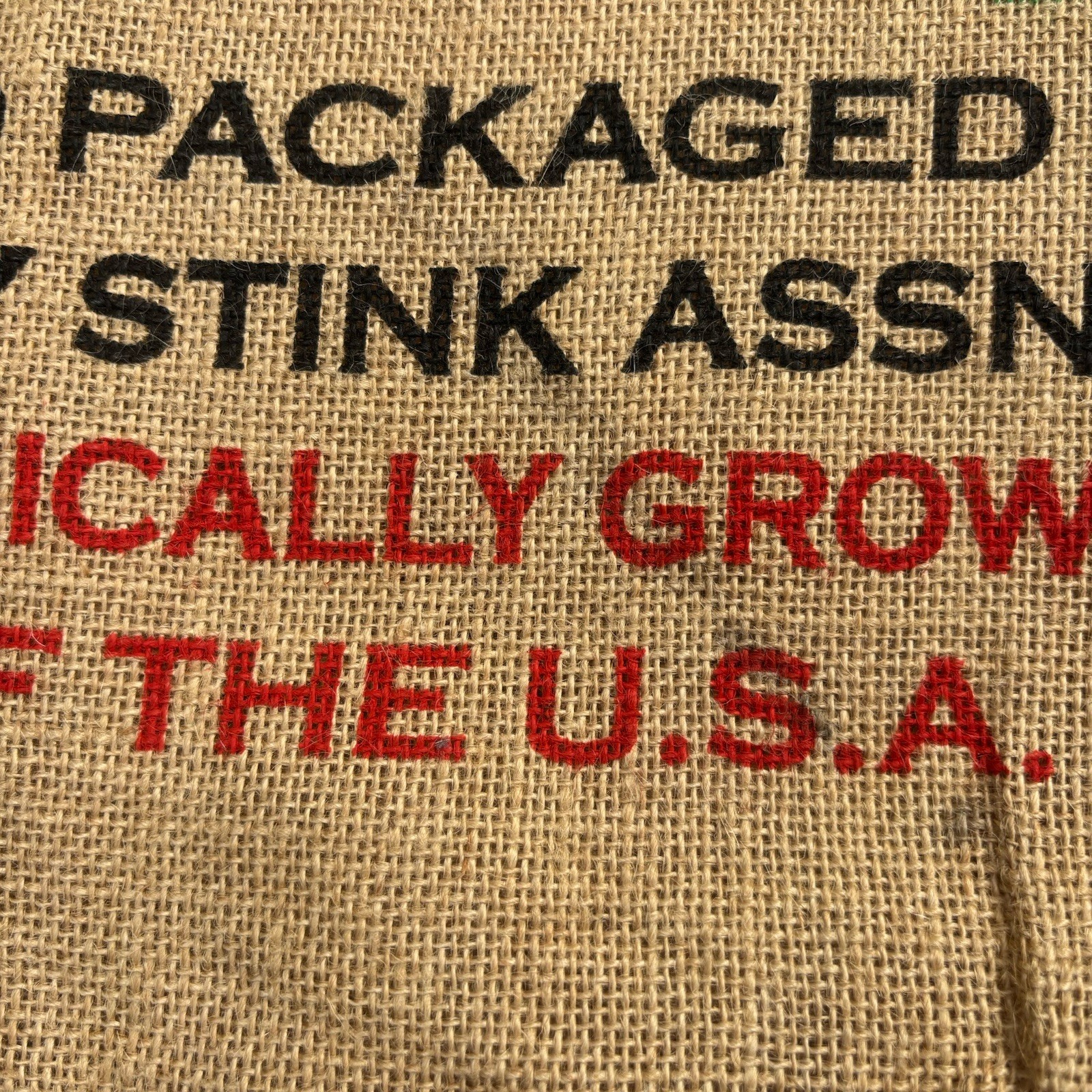 Skunk House Marijuana 50 Kilos Burlap Sack Novelty Wall Decor Pot Leaf 20×33
