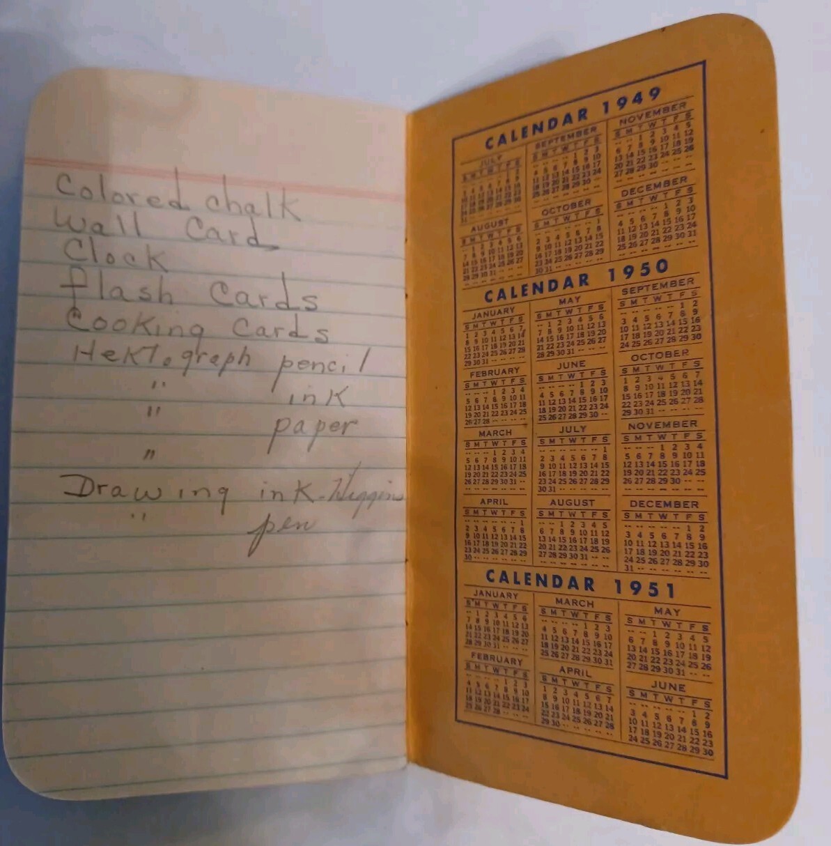 1949 Notepad Cotton States Fertilizer Blue Banner Macon Georgia
