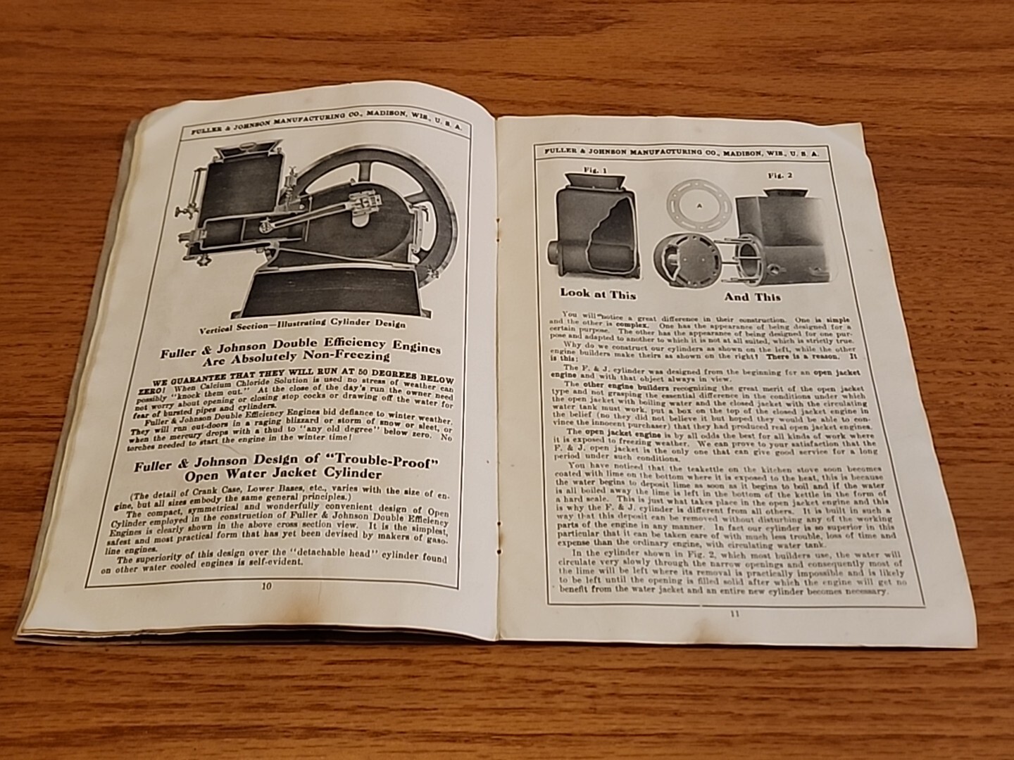 Fuller Johnson Double Efficiency Gasoline Engines Madison WI